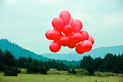 漂亮红色气球