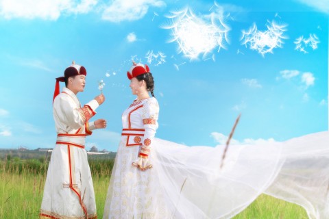 蒙古婚纱照