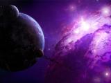 美丽的紫色星球
