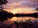美丽的芬兰夕阳