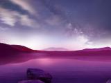 唯美紫色风景