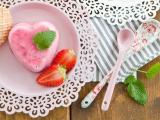 爱心草莓甜品