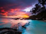 夏威夷毛伊岛夕阳