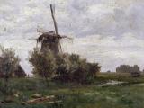 油画中的荷兰风车