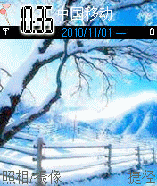 冬天雪景的白色