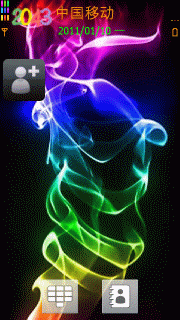 五颜六色的烟雾